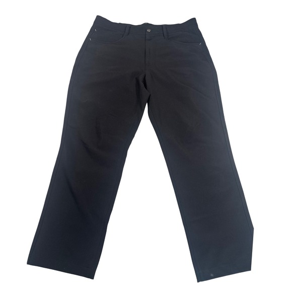 FootJoy Other - FootJoy Mens Athletic Fit Golf Pants Size 33x30 Black Stretch Performance Chino